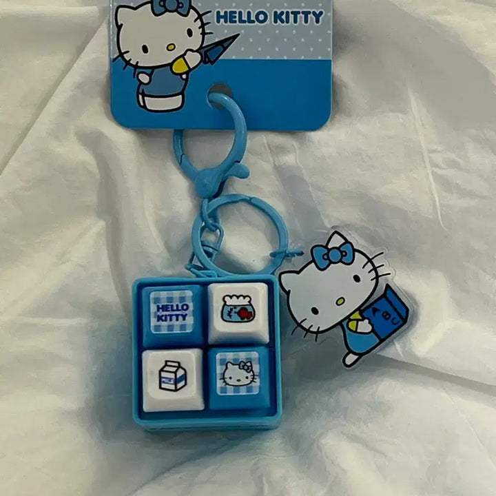 [SOLD OUT] 헬로키티 키캡 키링 4구 LED키캡 키링 ,키티 딸깍이 키링