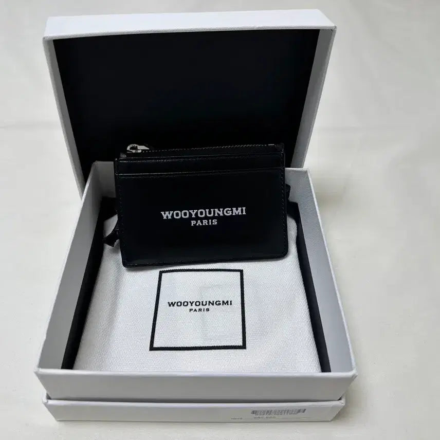 [BUNJANG] Wooyoungmi Black Card Wallet Full Set / 우영미 블랙 카드지갑 풀구성