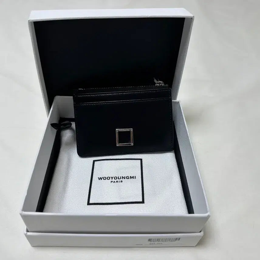 [BUNJANG] Wooyoungmi Black Card Wallet Full Set / 우영미 블랙 카드지갑 풀구성
