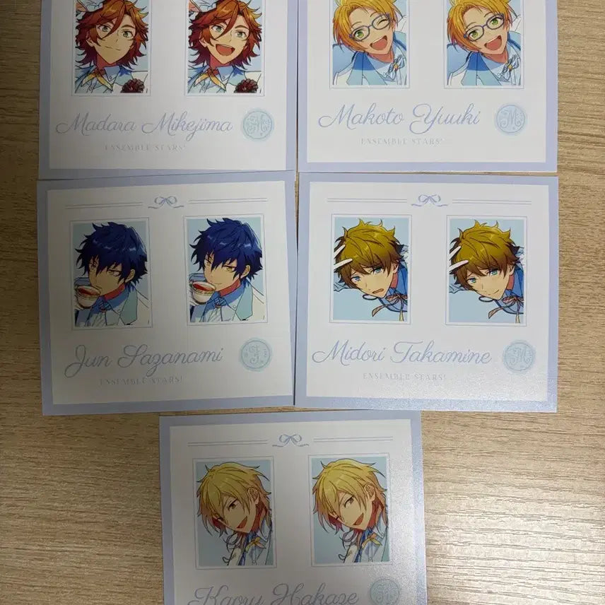 [BUNJANG] Ensemble Stars White Suit Photo Card Bundle Set Madara Makoto Midori Jun Kaoru / 앙스타 백정장 증사 일괄 판매 마다라 마코토 미도리 쥰 카오루