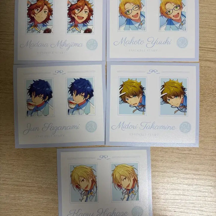 [BUNJANG] Ensemble Stars White Suit Photo Card Bundle Set Madara Makoto Midori Jun Kaoru / 앙스타 백정장 증사 일괄 판매 마다라 마코토 미도리 쥰 카오루