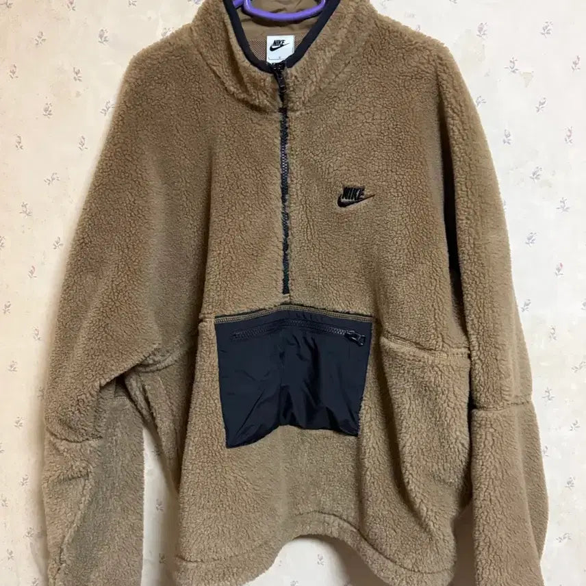 [BUNJANG] Nike Sherpa Fleece Pullover Sweatshirt / 나이키 쉐르파 뽀글이 풀오버 L DQ4881-258