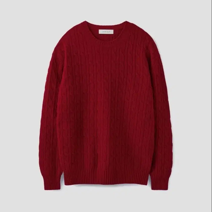 [BUNJANG] Unionblue Merino Wool Knit Red XXL / 유니온블루 케이블 메리노 울 니트 레드 XXL