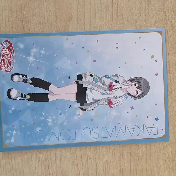 [SOLD OUT] 뱅드림 타카마츠 토모리 일러스트 카드입니다.