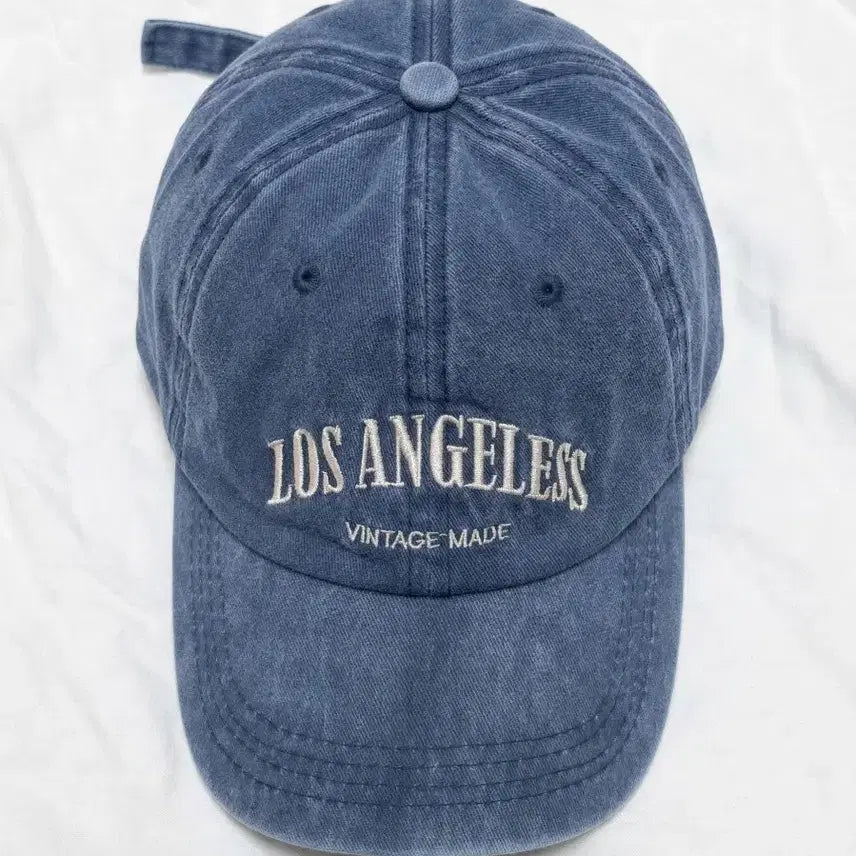 [BUNJANG] Los Angeles Vintage Ball Cap / 로스앤젤레스 빈티지 볼캡 블루 소두핏 대두 볼캡 모자 교신