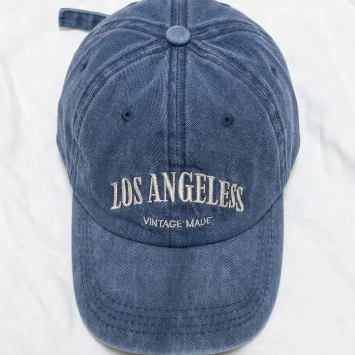 [BUNJANG] Los Angeles Vintage Ball Cap / 로스앤젤레스 빈티지 볼캡 블루 소두핏 대두 볼캡 모자 교신