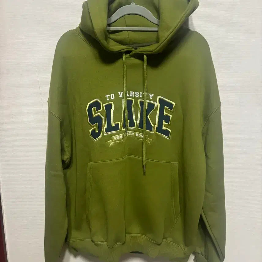 [BUNJANG] TWN Slake Hood Olive Hoodie / 티떠블유엔 슬레이크 후드 올리브