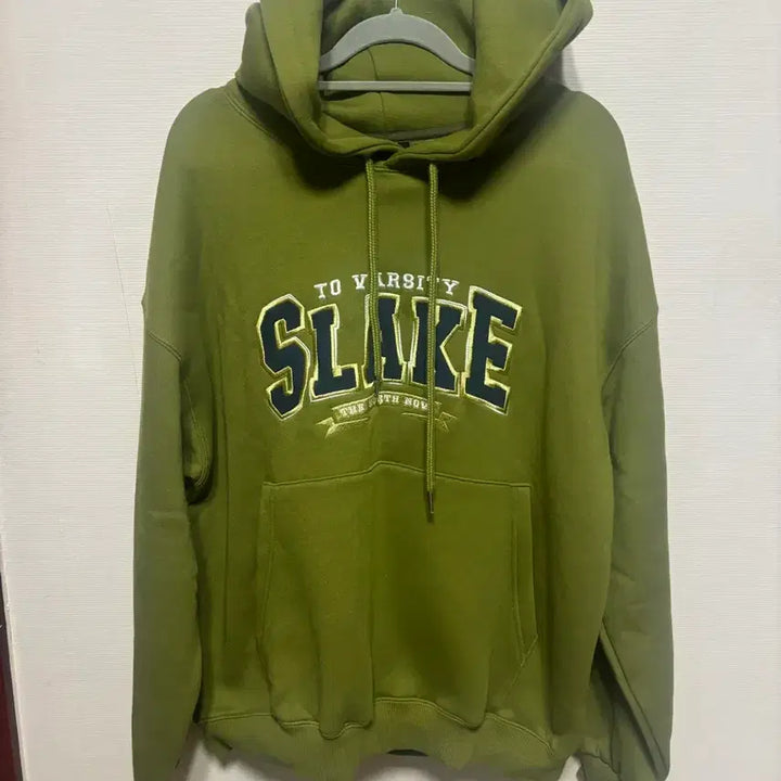 [BUNJANG] TWN Slake Hood Olive Hoodie / 티떠블유엔 슬레이크 후드 올리브