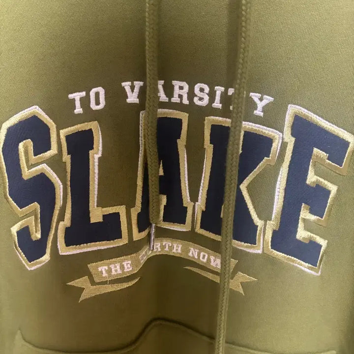 [BUNJANG] TWN Slake Hood Olive Hoodie / 티떠블유엔 슬레이크 후드 올리브