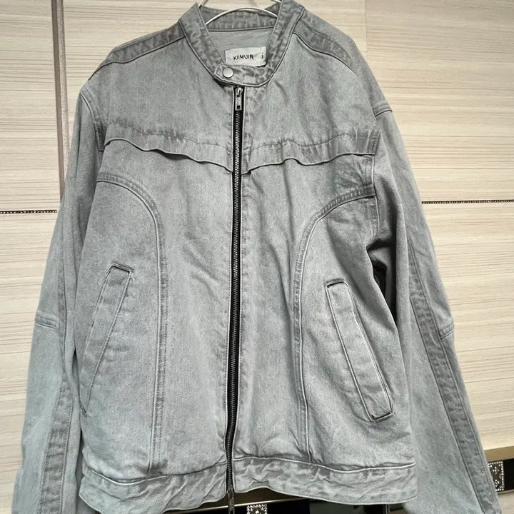 [SOLD OUT] 키뮤어 빈티지 워싱 데님 바이커 자켓