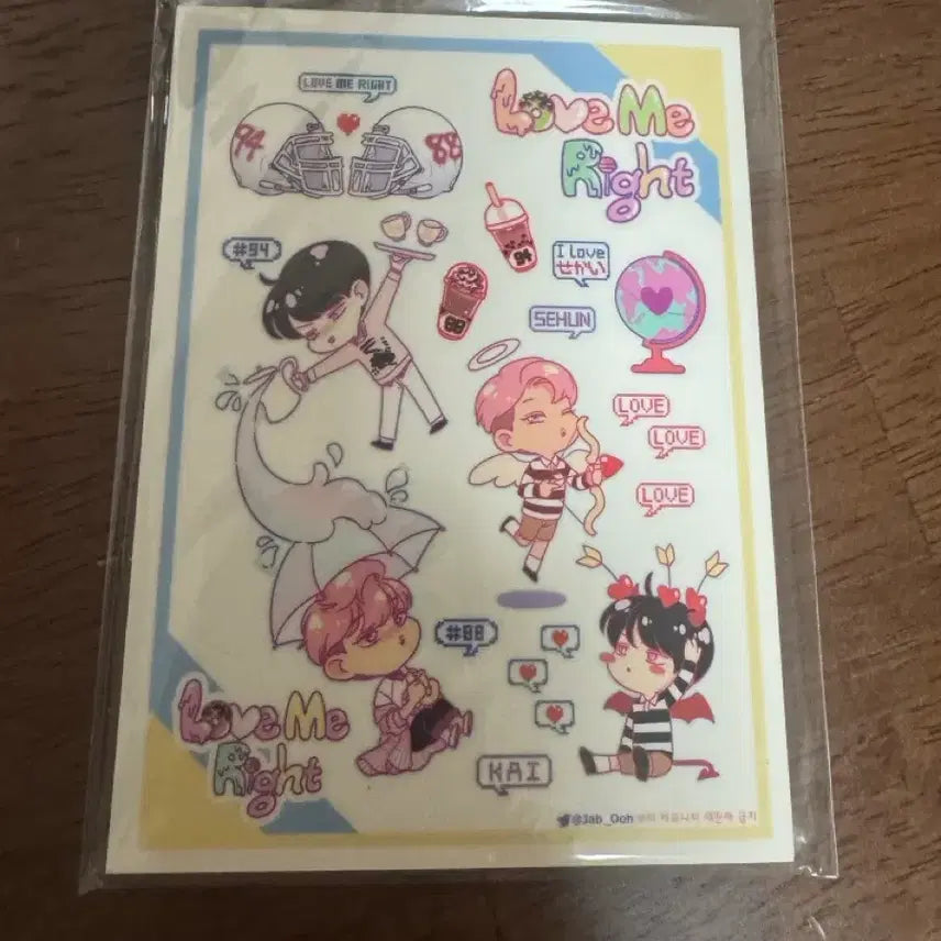 [BUNJANG] EXO Fan Art Sticker Bundle Set / 엑소 팬아트 스티커 팬아터 됴램이 구베 등등