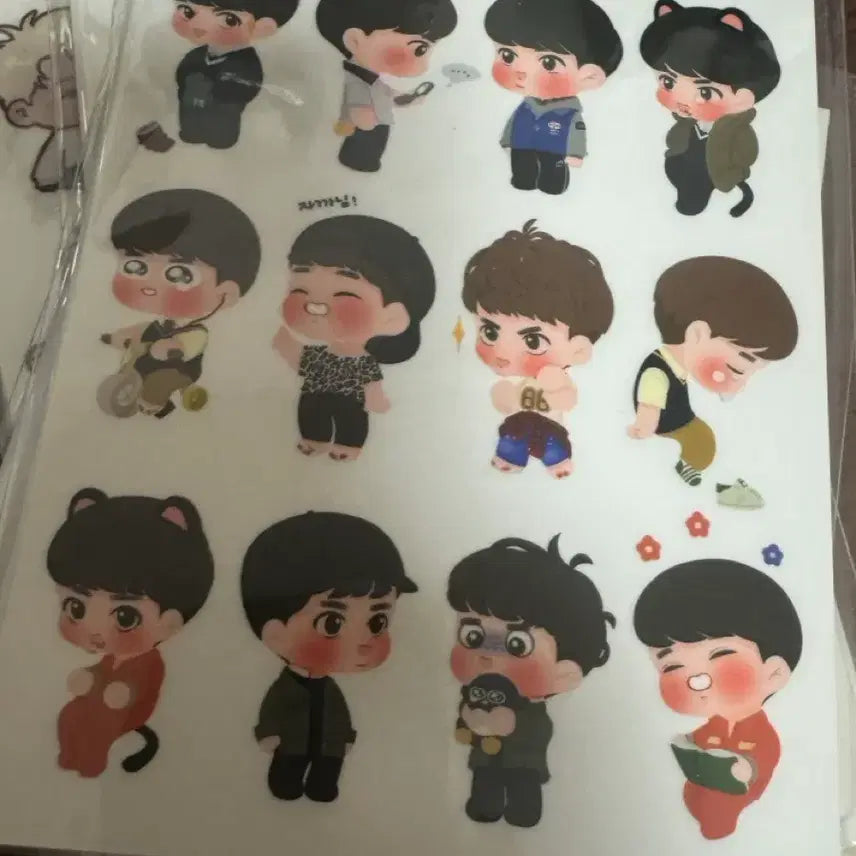 [BUNJANG] EXO Fan Art Sticker Bundle Set / 엑소 팬아트 스티커 팬아터 됴램이 구베 등등