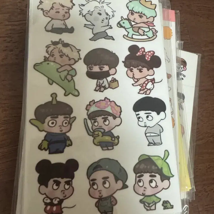[BUNJANG] EXO Fan Art Sticker Bundle Set / 엑소 팬아트 스티커 팬아터 됴램이 구베 등등