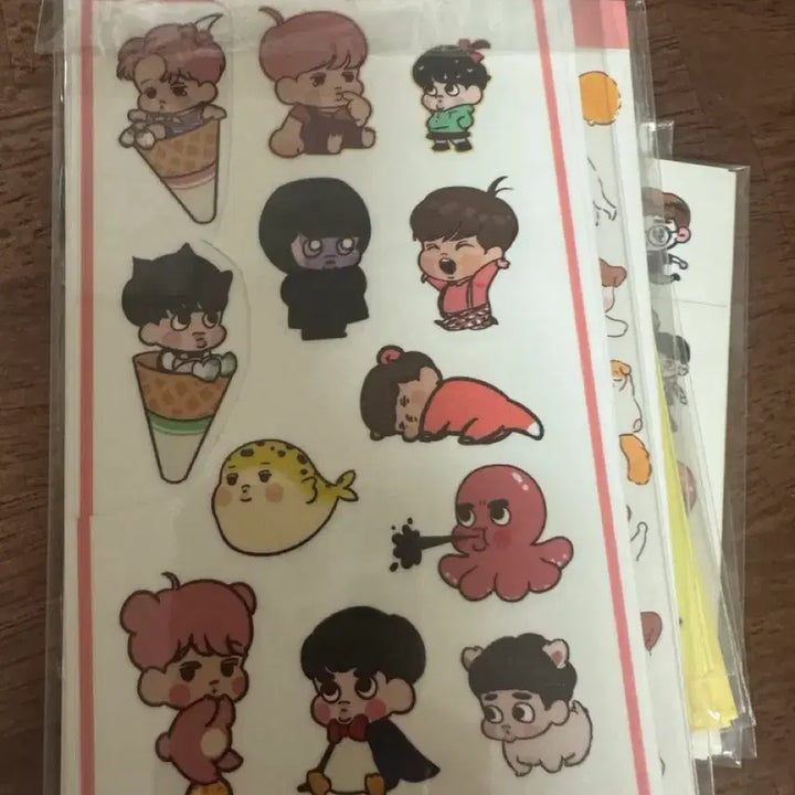 [BUNJANG] EXO Fan Art Sticker Bundle Set / 엑소 팬아트 스티커 팬아터 됴램이 구베 등등
