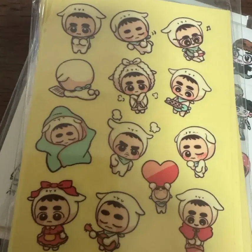 [BUNJANG] EXO Fan Art Sticker Bundle Set / 엑소 팬아트 스티커 팬아터 됴램이 구베 등등