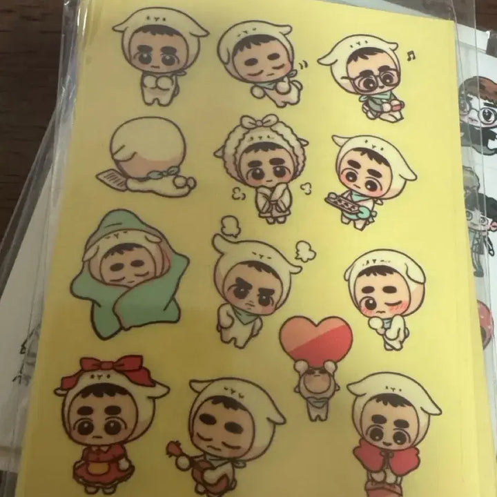[BUNJANG] EXO Fan Art Sticker Bundle Set / 엑소 팬아트 스티커 팬아터 됴램이 구베 등등