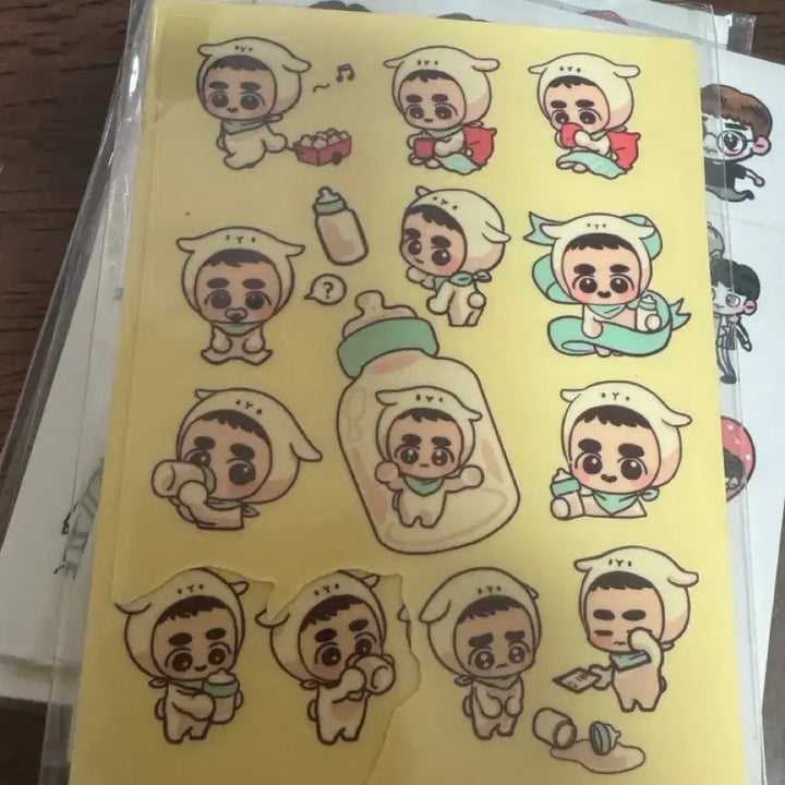 [BUNJANG] EXO Fan Art Sticker Bundle Set / 엑소 팬아트 스티커 팬아터 됴램이 구베 등등