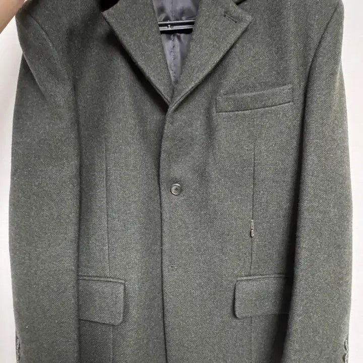 [BUNJANG] STU Office Oversized Blazer / [L] STU office 오버사이즈 블레이져 3버튼 카키