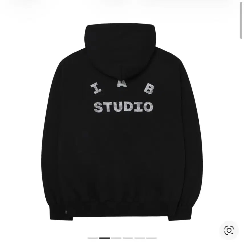 [BUNJANG] Iab Studio Camo Logo Hoodie Black / 아이앱 스튜디오 카모 로고 후드 블랙