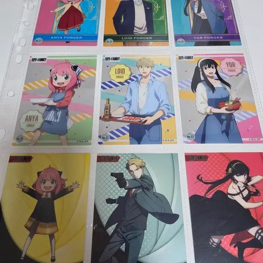 [BUNJANG] SPY FAMILY Character Cards Set / 스파이 패밀리 카드 (SPY FAMILY) 9장