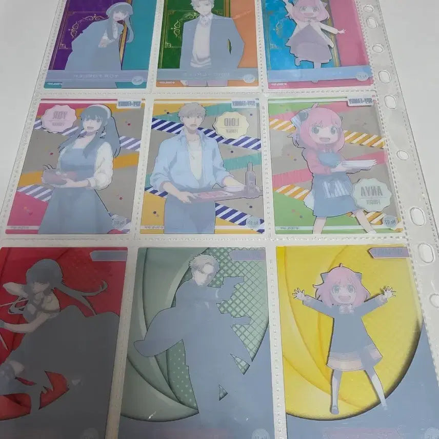 [BUNJANG] SPY FAMILY Character Cards Set / 스파이 패밀리 카드 (SPY FAMILY) 9장