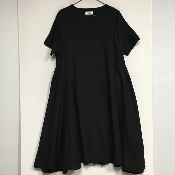 [BUNJANG] Studio Tomboy Linen Flare Dress - Black / 스튜디오톰보이 플레어 린넨 원피스 F