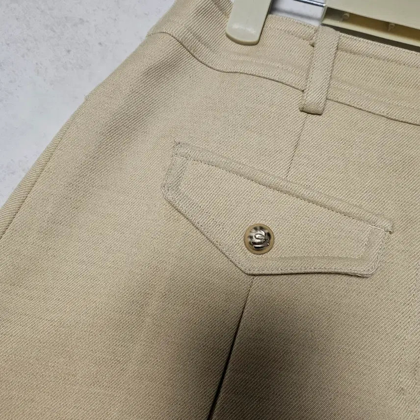 [BUNJANG] Lookast Tiny Pleats Mini Skirt Beige M / 룩캐스트 티니 플리츠 미니 스커트 베이지 M