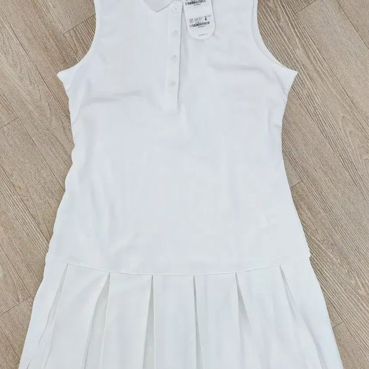 [BUNJANG] Andar White Sleeveless Pleated Dress (Size 6) / 안다르 화이트 민소매 플리츠 원피스 6사이즈