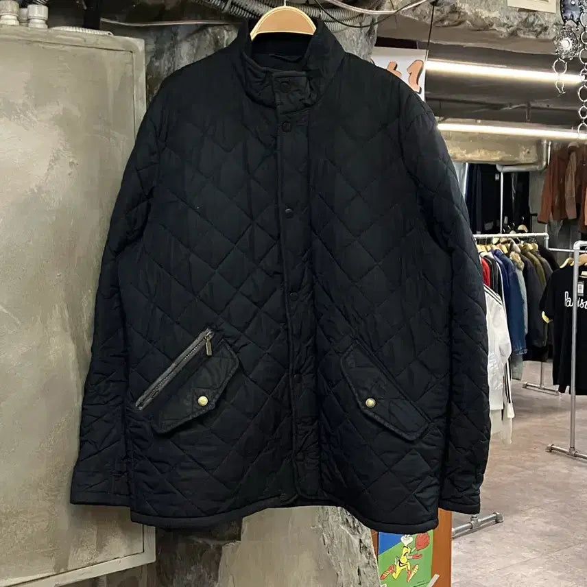 [BUNJANG] Barbour Quilted Jacket Black L / 바버 퀄팅 자켓 블랙 L  