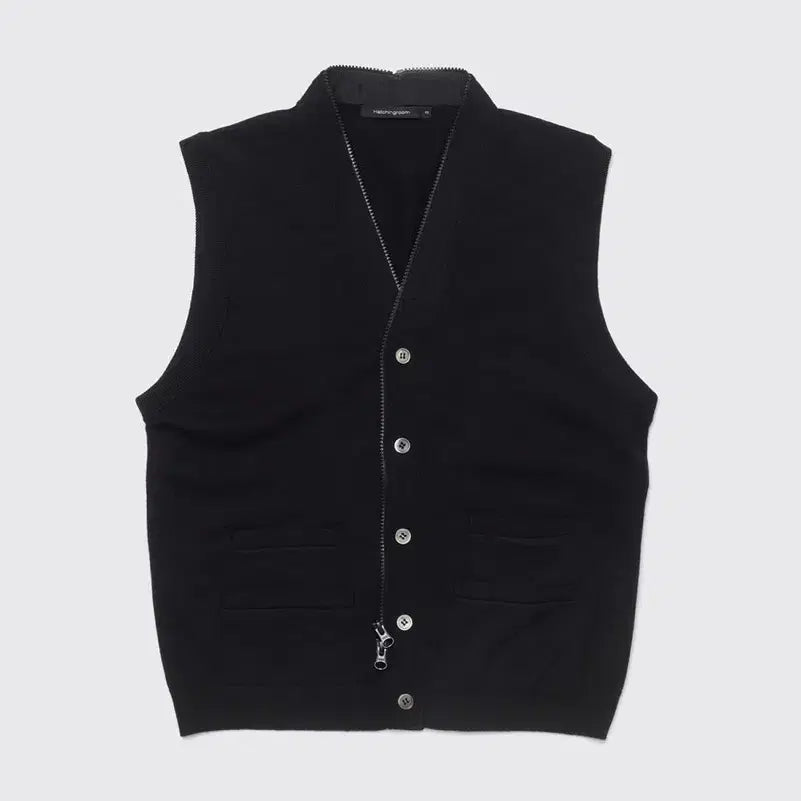 [BUNJANG] Hatching Room Full Zip Knit Vest / [4] 해칭룸 풀 집 니트 베스트