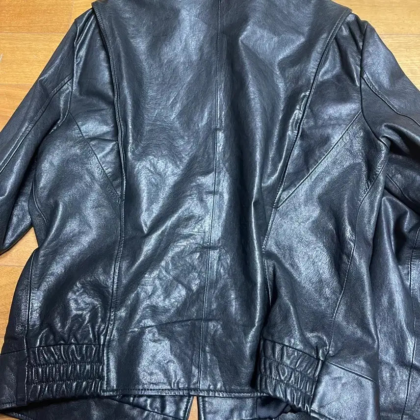 [BUNJANG] VEGETABLE Real Lambskin Leather Jacket / VEGETABLE 리얼 램스킨 가죽 자켓