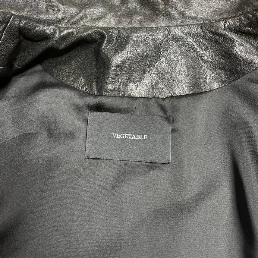 [BUNJANG] VEGETABLE Real Lambskin Leather Jacket / VEGETABLE 리얼 램스킨 가죽 자켓