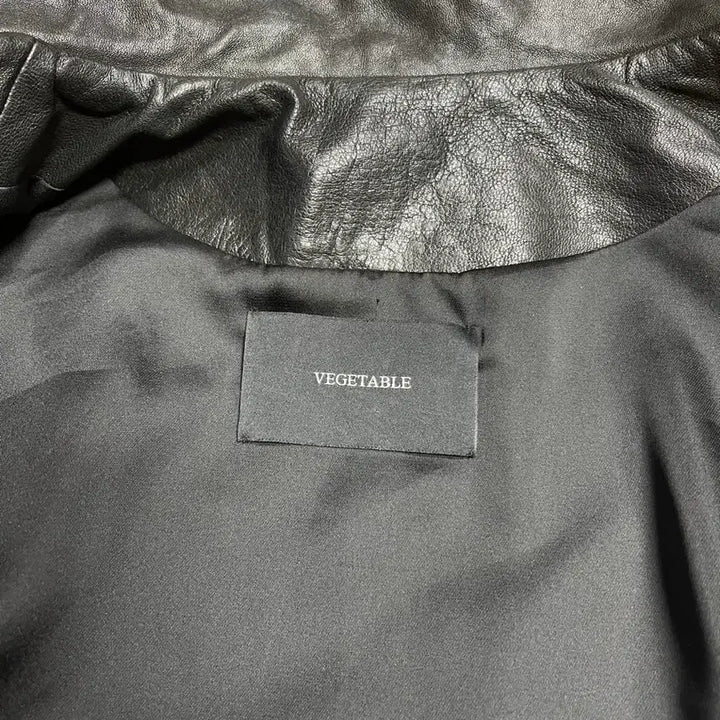 [BUNJANG] VEGETABLE Real Lambskin Leather Jacket / VEGETABLE 리얼 램스킨 가죽 자켓