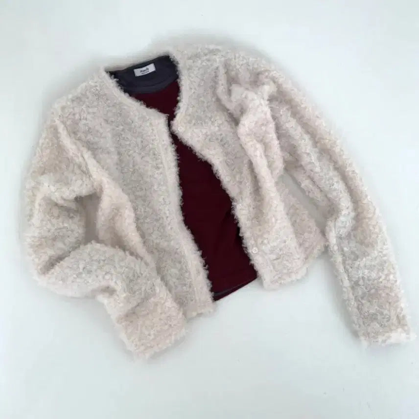 [BUNJANG] Delight Moon Toiny Cardigan / 딜라잇문 토이니 퍼가디건 아이