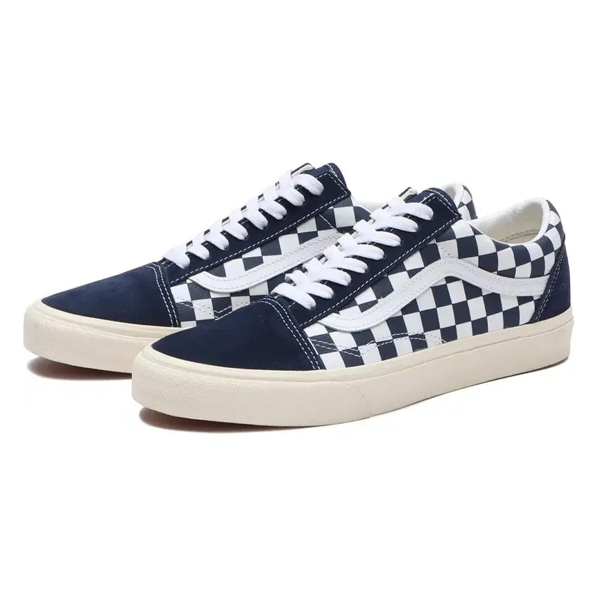 [BUNJANG] Vans Old Skool Dress Blue Sneakers / 반스 체커 올드스쿨 (드레스 블루)