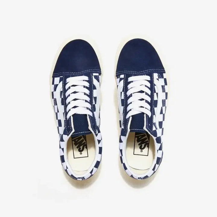 [BUNJANG] Vans Old Skool Dress Blue Sneakers / 반스 체커 올드스쿨 (드레스 블루)