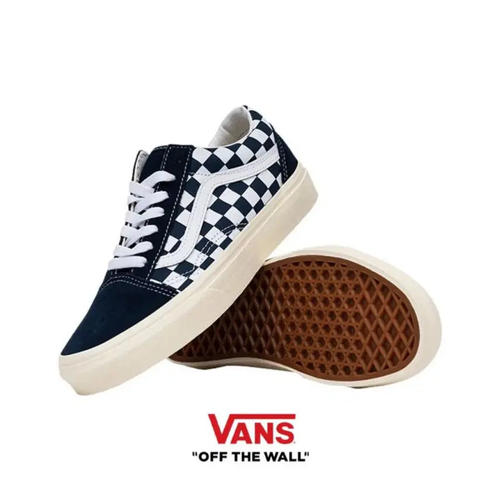 [BUNJANG] Vans Old Skool Dress Blue Sneakers / 반스 체커 올드스쿨 (드레스 블루)