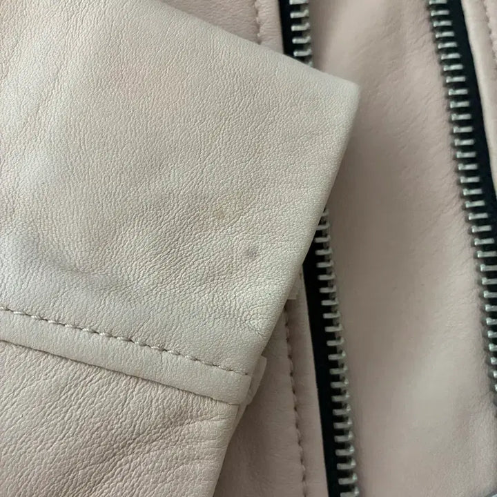 [BUNJANG] All Saints Pink Leather Jacket / All Saints 핑크 가죽 자켓