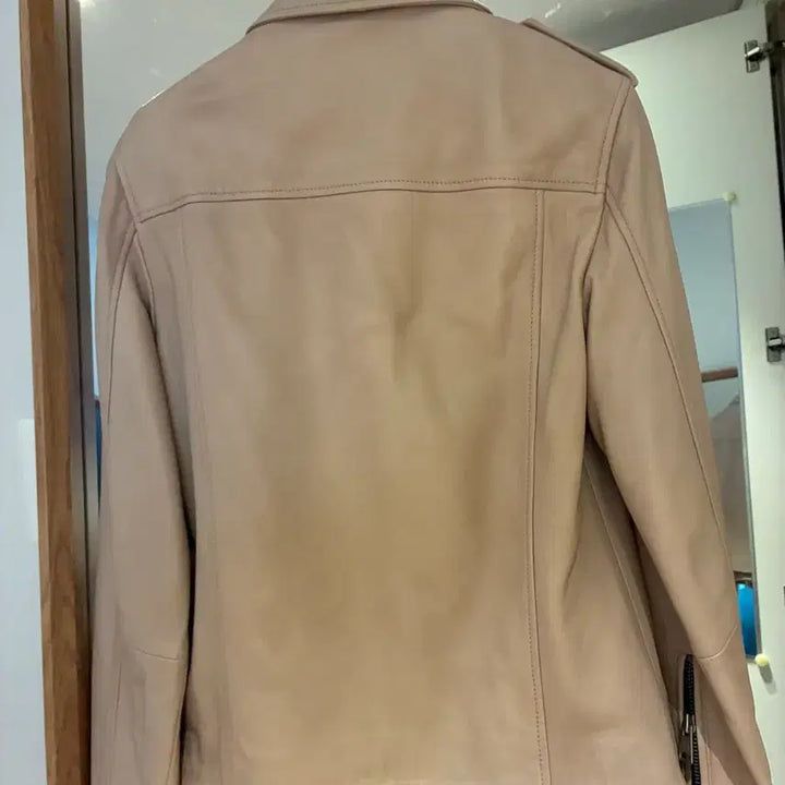 [BUNJANG] All Saints Pink Leather Jacket / All Saints 핑크 가죽 자켓