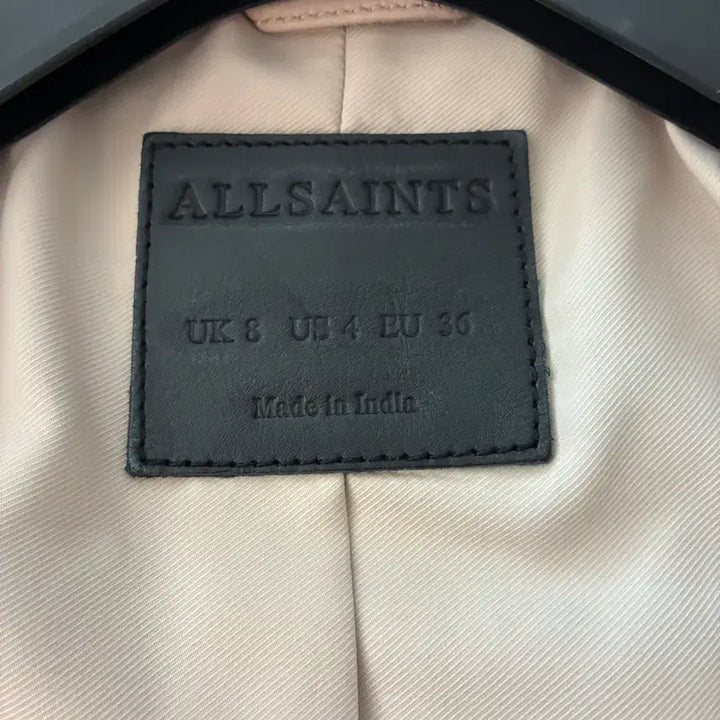[BUNJANG] All Saints Pink Leather Jacket / All Saints 핑크 가죽 자켓
