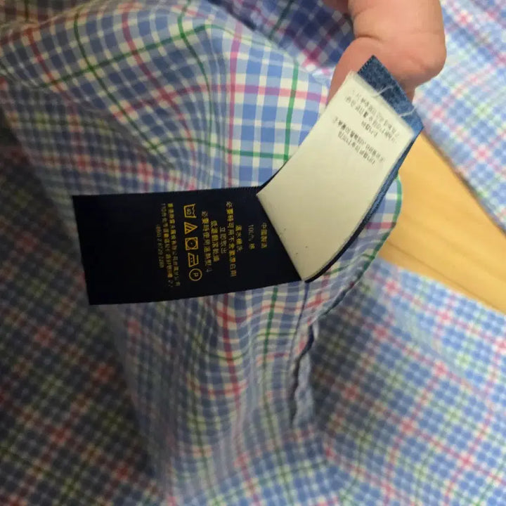 [BUNJANG] Polo Ralph Lauren Checkered Shirt Blue / 폴로 랄프로렌 체크 셔츠 블루
