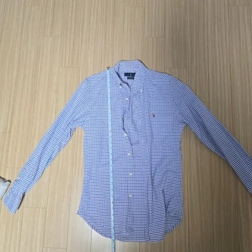 [BUNJANG] Polo Ralph Lauren Blue Gingham Check Shirt / 폴로 랄프로렌 블루 깅엄체크 셔츠