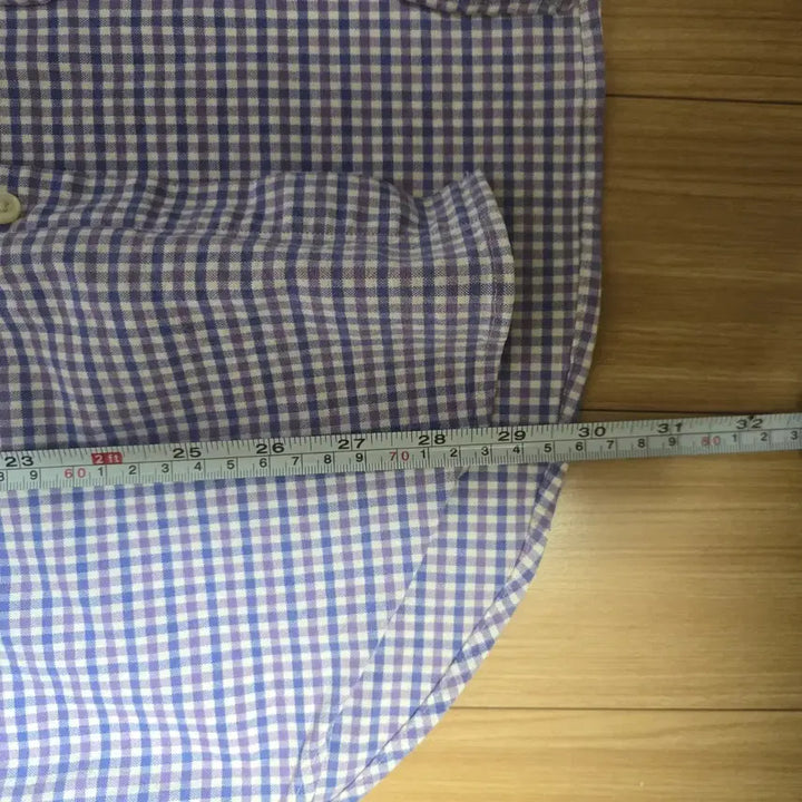 [BUNJANG] Polo Ralph Lauren Blue Gingham Check Shirt / 폴로 랄프로렌 블루 깅엄체크 셔츠