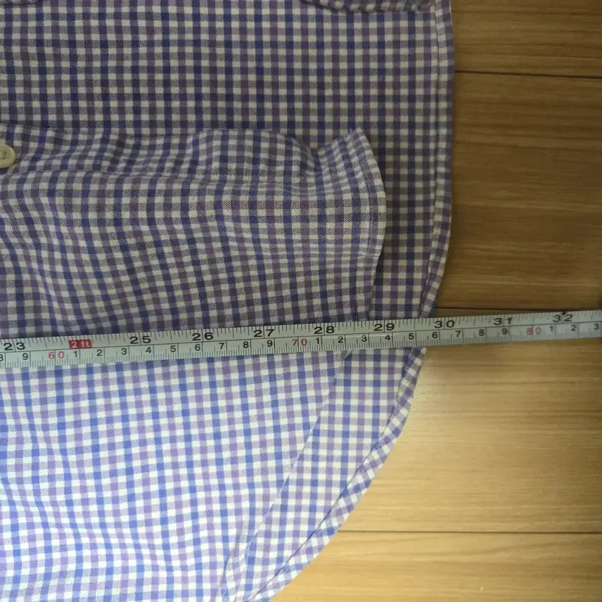 [BUNJANG] Polo Ralph Lauren Blue Gingham Check Shirt / 폴로 랄프로렌 블루 깅엄체크 셔츠