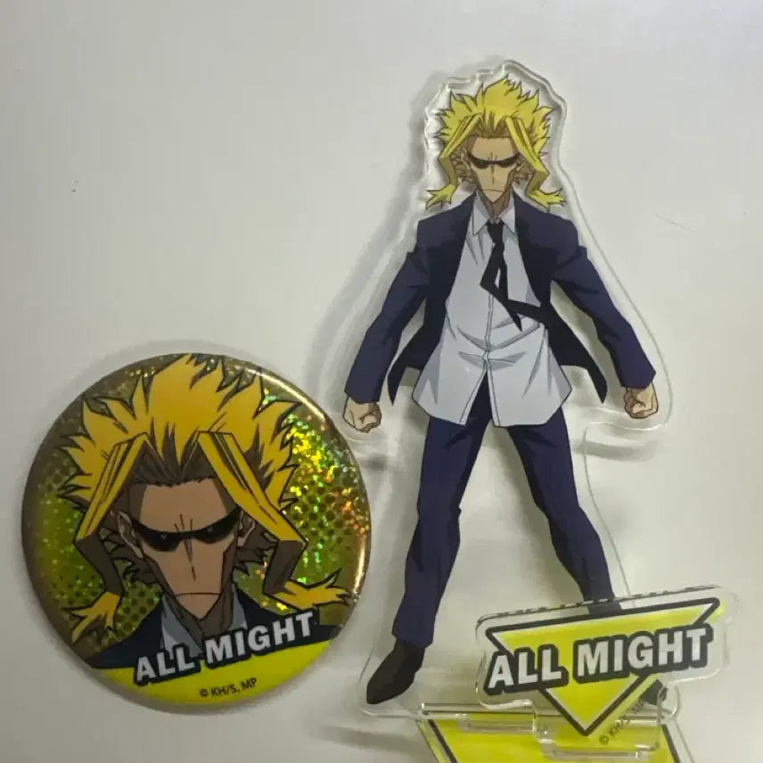 [BUNJANG] My Hero Academia All Might Can Badge &amp; Acrylic Stand / 올마이트