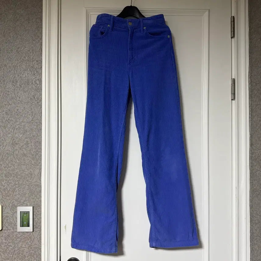 [BUNJANG] ZARA Corduroy Semi-Wide Pants (Blue) / 자라 코듀로이 팬츠(핑크 아니에요!!!)