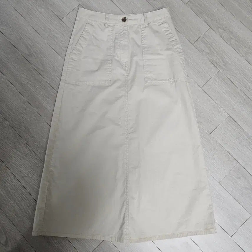 [BUNJANG] Top Ten Long Skirt Cream XS / 탑텐 롱스커트 크림 xs