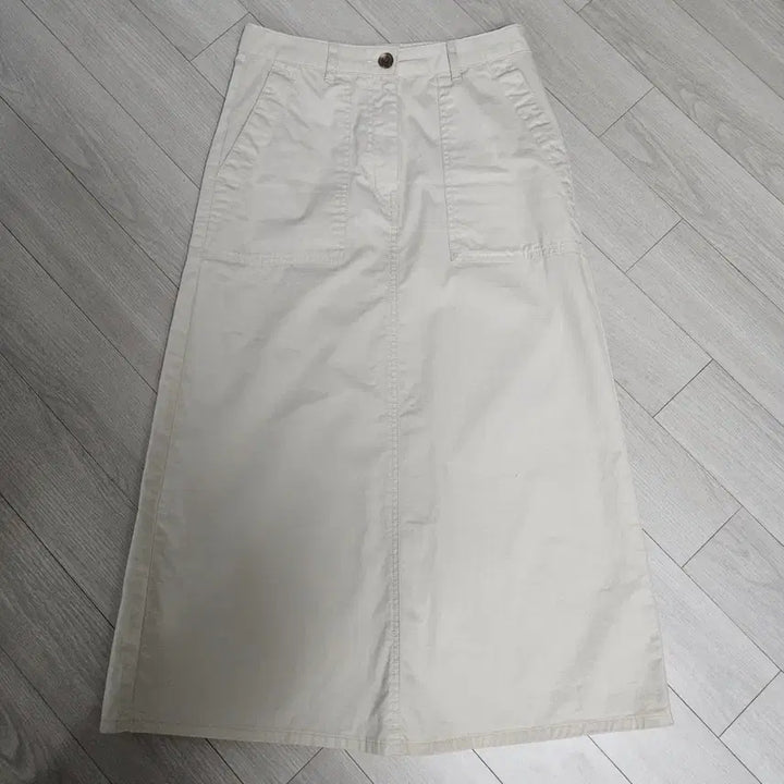 [BUNJANG] Top Ten Long Skirt Cream XS / 탑텐 롱스커트 크림 xs
