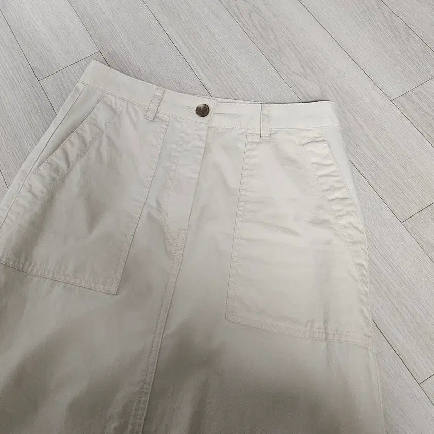 [BUNJANG] Top Ten Long Skirt Cream XS / 탑텐 롱스커트 크림 xs