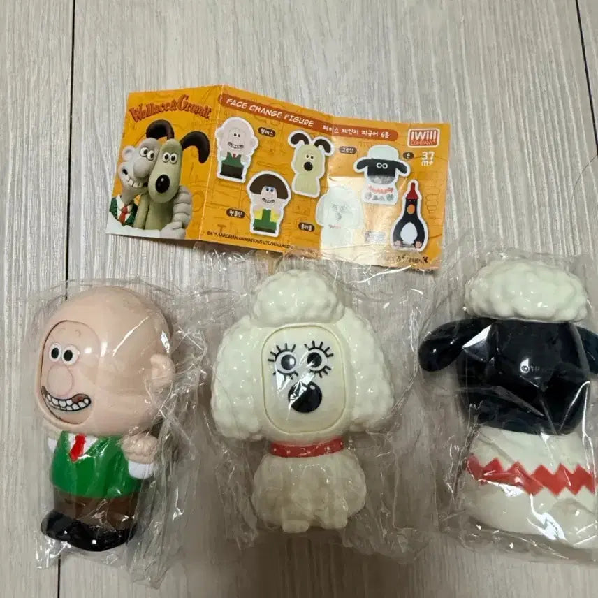 [BUNJANG] Wallace and Gromit Face Change Figure / 택포/ 월레스와 그로밋 페이스 체인지 피규어